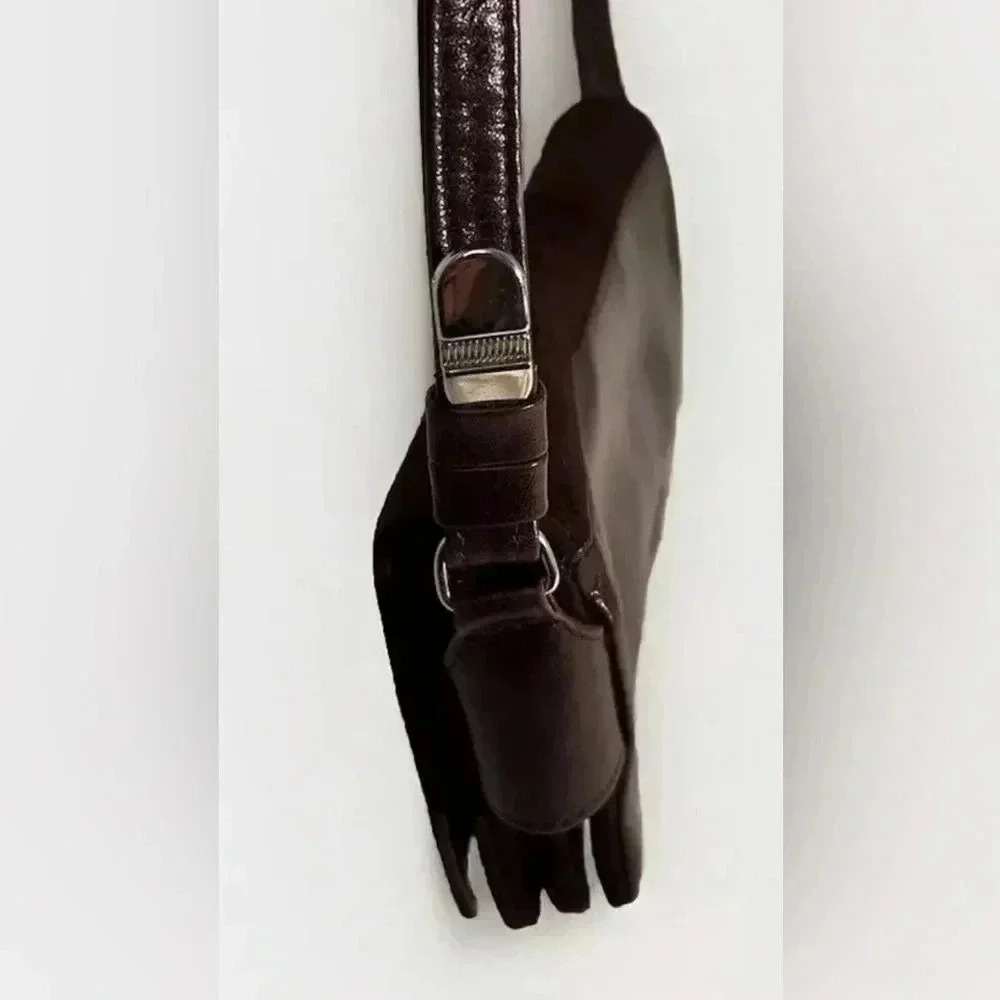 Charles Jourdan Leather Purse Clutch Womens Brown